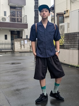 「POLICE（ポリス）のアイテム」を使った、wさん（メンズ・170cm）の春コーディネート