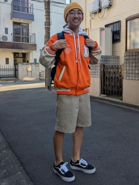 「Wrangler（ラングラー）のアイテム」を使った、wさん（メンズ・170cm）の冬コーディネート