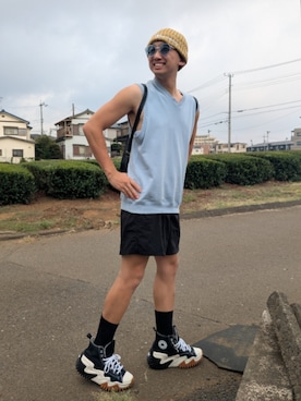 「コンバース ハイカット」｜wさん（メンズ・170cm）の夏コーディネート