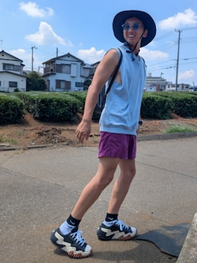 「バケットハット」｜wさん（メンズ・170cm）の夏コーディネート