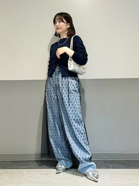 「LAROUTE（ラルート）のアイテム」を使った、奈津実さん（レディース・155cm）の秋コーディネート