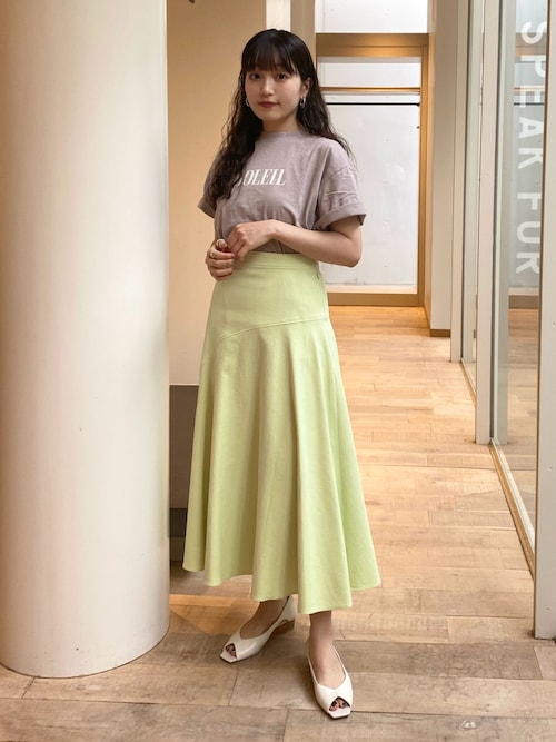 Rouge vif スカート シェルタリングアシメフレアスカート : ZOZOTOWN  