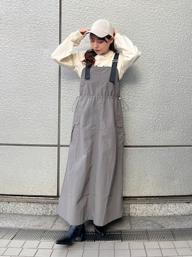 「FREE'S MART（フリーズマート）のアイテム（帽子）」を使った、yuriさん（レディース・152cm）の冬コーディネート