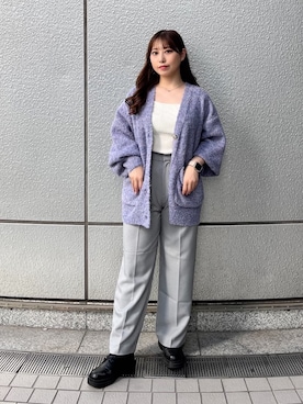 「FREE'S MART（フリーズマート）のアイテム（スラックス）」を使った、yuriさん（レディース・152cm）の秋コーディネート