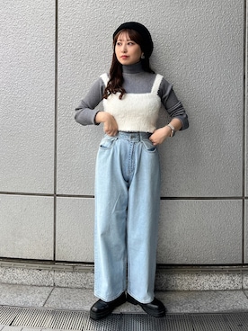 「FREE'S MART（フリーズマート）のアイテム（帽子）」を使った、yuriさん（レディース・152cm）の秋コーディネート