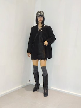 「アイテム（キャミソール）」を使った、skmtmloさん（レディース・159cm・20代）の秋コーディネート