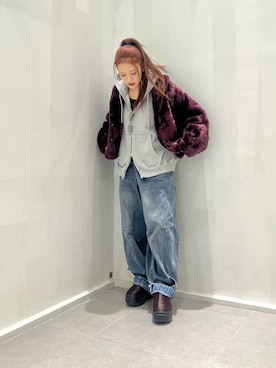 「Chick（チック）のアイテム」を使った、skmtmloさん（レディース・159cm）の冬コーディネート