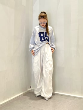 「SPINNS(スピンズ)のアイテム」を使った、skmtmloさん(レディース・159cm)の夏コーディネート