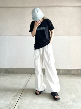 「HUGO BOSS（ヒューゴボス）のアイテム（トップス）」を使った、skmtmloさん（レディース・159cm）の夏コーディネート