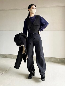 「Walls（ウォールズ）のアイテム」を使った、skmtmloさん（レディース・159cm）の冬コーディネート