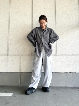 「アイテム（スウェットパンツ）」を使った、skmtmloさん（レディース・159cm・20代）の冬コーディネート