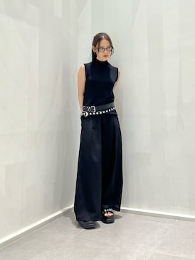「アイテム（メガネ）」を使った、skmtmloさん（レディース・159cm）の秋コーディネート