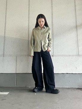 「アイテム（キャミソール）」を使った、skmtmloさん（レディース・159cm）の秋コーディネート