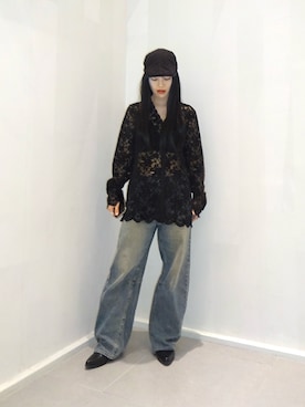「アイテム（ハンチング/ベレー帽）」を使った、skmtmloさん（レディース・159cm）の秋コーディネート