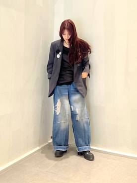 「Sibra（シブラ）のアイテム」を使った、skmtmloさん（レディース・159cm）の冬コーディネート