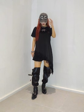 「WEGO（ウィゴー）のアイテム（キャップ）」を使った、skmtmloさん（レディース・159cm）の春コーディネート