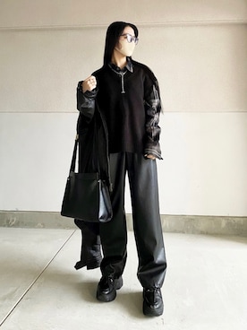 「アイテム（ベスト）」を使った、skmtmloさん（レディース・159cm）の冬コーディネート