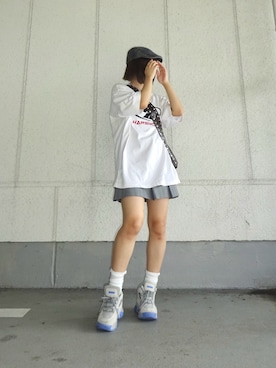 「アイテム（ハンチング/ベレー帽）」を使った、skmtmloさん（レディース・159cm）の秋コーディネート