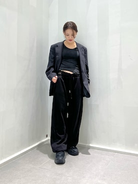 「VINTAGE（ヴィンテージ）のアイテム（テーラードジャケット）」を使った、skmtmloさん（レディース・159cm）の秋コーディネート