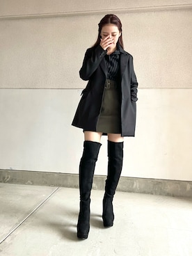 「アイテム（アイシャドウ）」を使った、skmtmloさん（レディース・159cm・20代）の冬コーディネート
