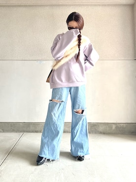 「Laugoa（ラウゴア）のアイテム」を使った、skmtmloさん（レディース・159cm）の冬コーディネート