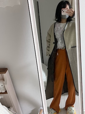 「natural couture（ナチュラルクチュール）のアイテム（その他アウター）」を使った、ぴょんぴょょさん（レディース・154cm）の春コーディネート