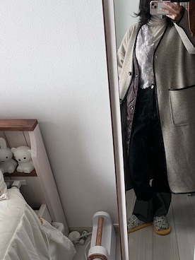 「natural couture（ナチュラルクチュール）のアイテム（その他アウター）」を使った、ぴょんぴょょさん（レディース・154cm）の春コーディネート