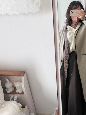 「natural couture（ナチュラルクチュール）のアイテム（その他アウター）」を使った、ぴょんぴょょさん（レディース・154cm）の春コーディネート