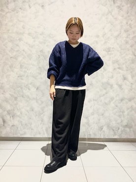 「アイテム（ブーツ）」を使った、HIMIKO　有楽町マルイ店さん（レディース・156cm・10代）の秋コーディネート
