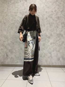 「COLONY 2139（コロニートゥーワンスリーナイン）のアイテム（パンツ）」を使った、HIMIKO　有楽町マルイ店さん（レディース・156cm）の春コーディネート