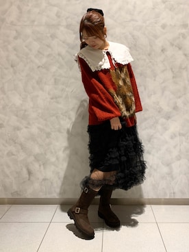 「レトロ」｜HIMIKO　有楽町マルイ店さん（レディース・158cm）の秋コーディネート