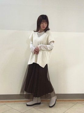 「HIMIKO（ヒミコ）のアイテム」を使った、HIMIKO 大丸 京都店さん（レディース・153cm）の秋コーディネート