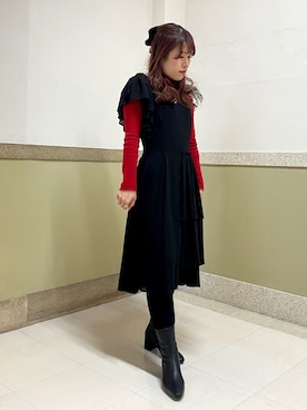 「HIMIKO（ヒミコ）のアイテム」を使った、HIMIKO 大丸 京都店さん（レディース・153cm）の冬コーディネート