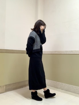 「HIMIKO（ヒミコ）のアイテム」を使った、HIMIKO 大丸 京都店さん（レディース・153cm）の冬コーディネート