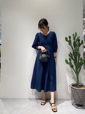 「COLONY2139」｜「アイテム（ワンピース/ドレス）」を使った、rinaさん（レディース・165cm）の夏コーディネート