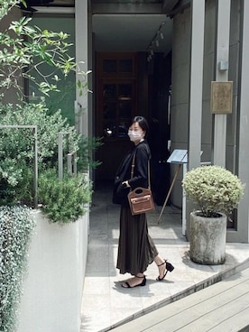 「YECCA VECCA（イェッカヴェッカ）のアイテム（ジャケット/アウター）」を使った、Alison Tsaiさん（レディース・161cm）の冬コーディネート