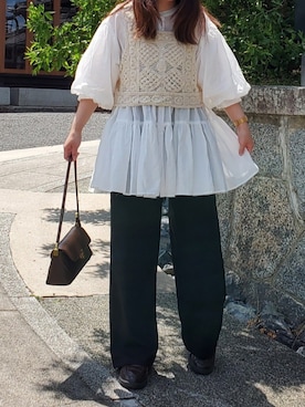 「classicalelf（クラシカルエルフ）のアイテム」を使った、enonさん（レディース・152cm）の夏コーディネート