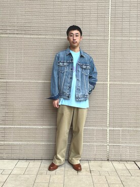 「URBAN RESEARCH Sonny Label（アーバンリサーチサニーレーベル）のアイテム（デニムジャケット）」を使った、kyouji takedaさん（メンズ・168cm）の秋コーディネート