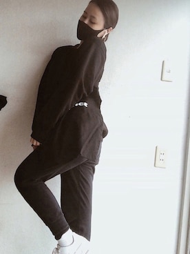 「H&M（エイチ・アンド・エム）のH&M - フープピアス - ゴールド（ピアス（両耳用）、ゴールド系）」を使った、Kurumiさん（レディース・150cm）の春コーディネート