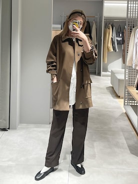 「オシャレ」｜「アイテム（ジャケット/アウター）」を使った、AIRIさん（レディース・165cm）の秋コーディネート