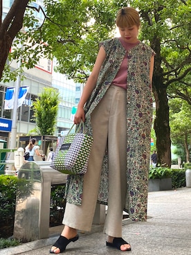 「グレーラベル」｜AIRIさん（レディース・165cm）の夏コーディネート