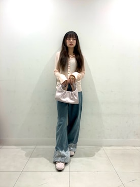 「SENSE OF PLACE by URBAN RESEARCH（センスオブプレイスバイアーバンリサーチ）のアイテム（カーディガン/ボレロ）」を使った、yutsukiさん（レディース・154cm）の秋コーディネート