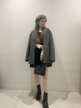 「イチ推しジャケットスタイル」｜「アイテム（その他アウター）」を使った、yutsuki1008さん（レディース・154cm）の秋コーディネート