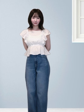 「Honeys（ハニーズ）のアイテム」を使った、taniさん（レディース・157cm）の夏コーディネート