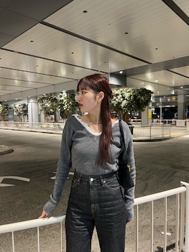 CLANE（クラネ）の「BALLOON SLEEVE GATHER KNIT TOPS（ニット