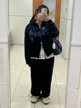 「アイテム（その他シューズ）」を使った、ユカさん（レディース・155cm）の秋コーディネート