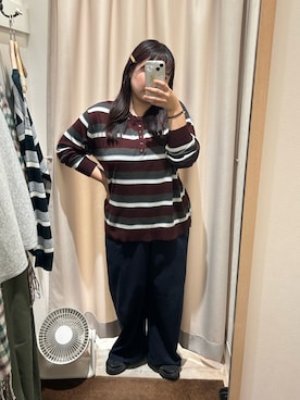 「アイテム（ヘアアクセサリー）」を使った、ユカさん（レディース・155cm）の秋コーディネート