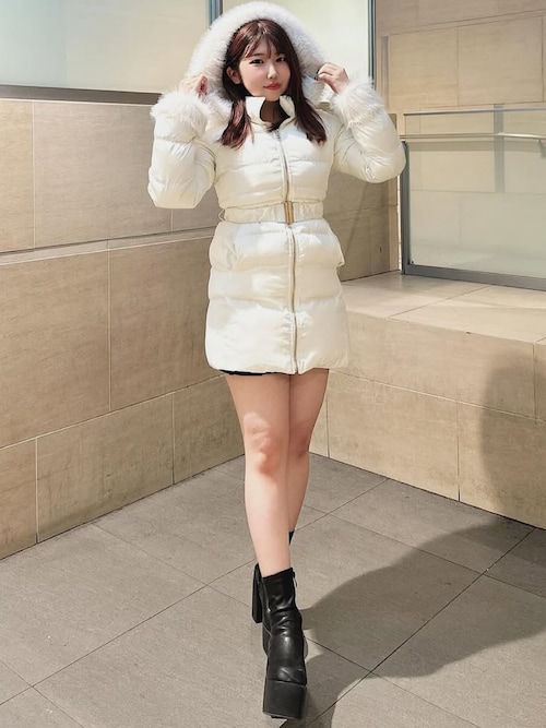 セール】ロングウエストマークダウンコート（ダウンジャケット/コート