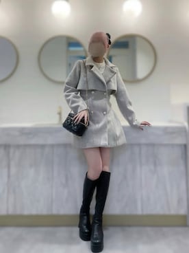 「NOMAE（ノーマエ）のアイテム」を使った、NOMAEさん（レディース・158cm）の冬コーディネート