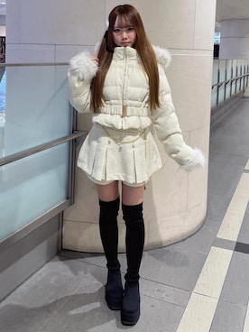 「NOMAE（ノーマエ）のアイテム」を使った、NOMAEさん（レディース・155cm）の冬コーディネート